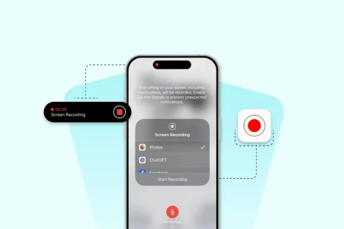 آموزش استفاده از اسکرین رکوردر آیفون