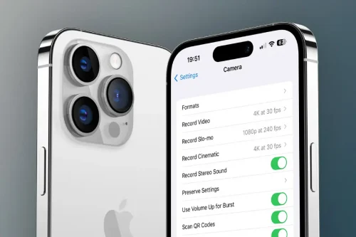 آشنایی با تنظیمات دوربین آیفون