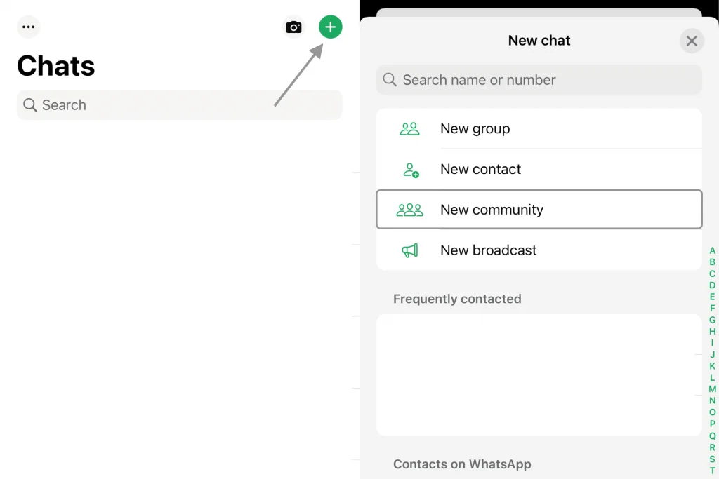 بخش Broadcast واتساپ آیفون