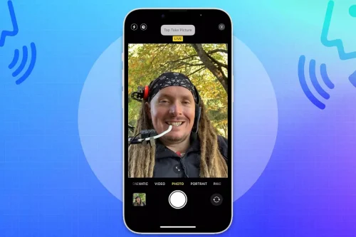 عکاسی با فرمان صوتی در آیفون