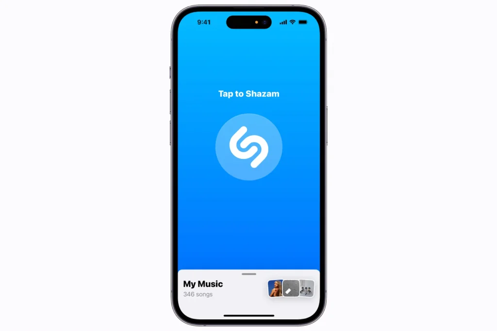 پیدا کردن موزیک با شازام آیفون