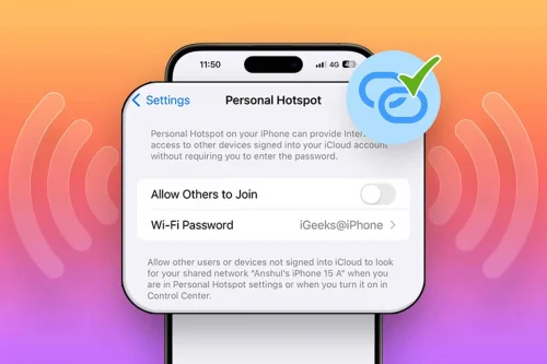 آموزش فعال کردن هات اسپات آیفون در iOS 16 و بالاتر