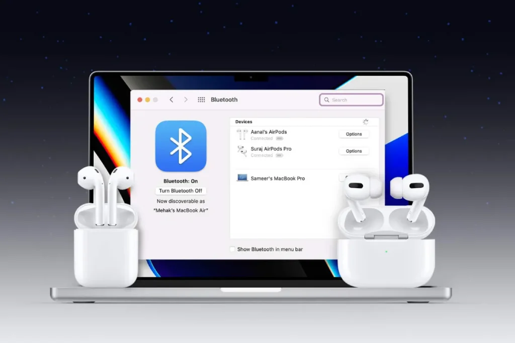 نحوه اتصال ایرپاد به مک