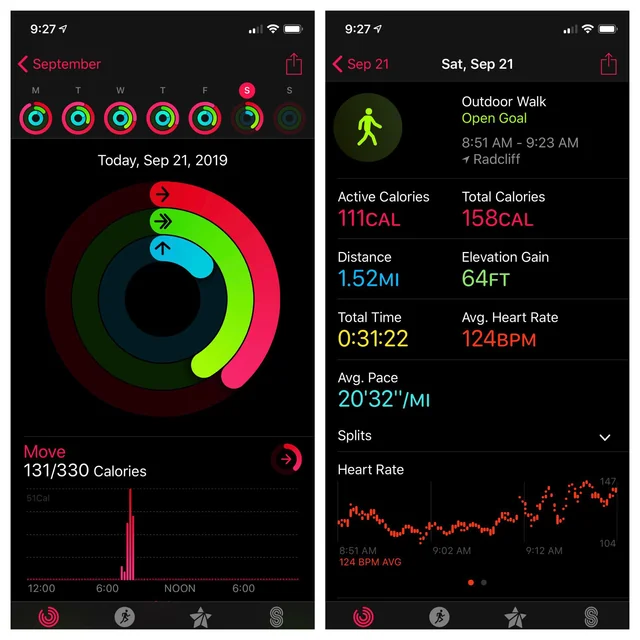 تفاوت اکتیو کالری و توتال کالری در اپل واچ