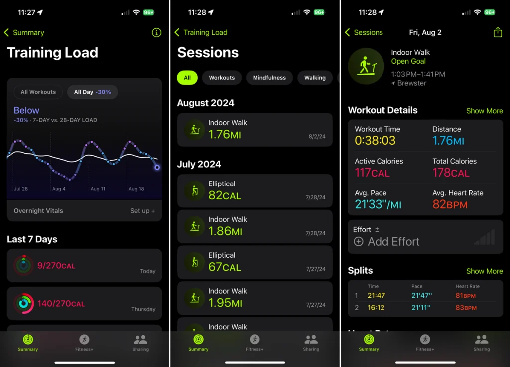 توتال کالری در اپل واچ چقدر است؟