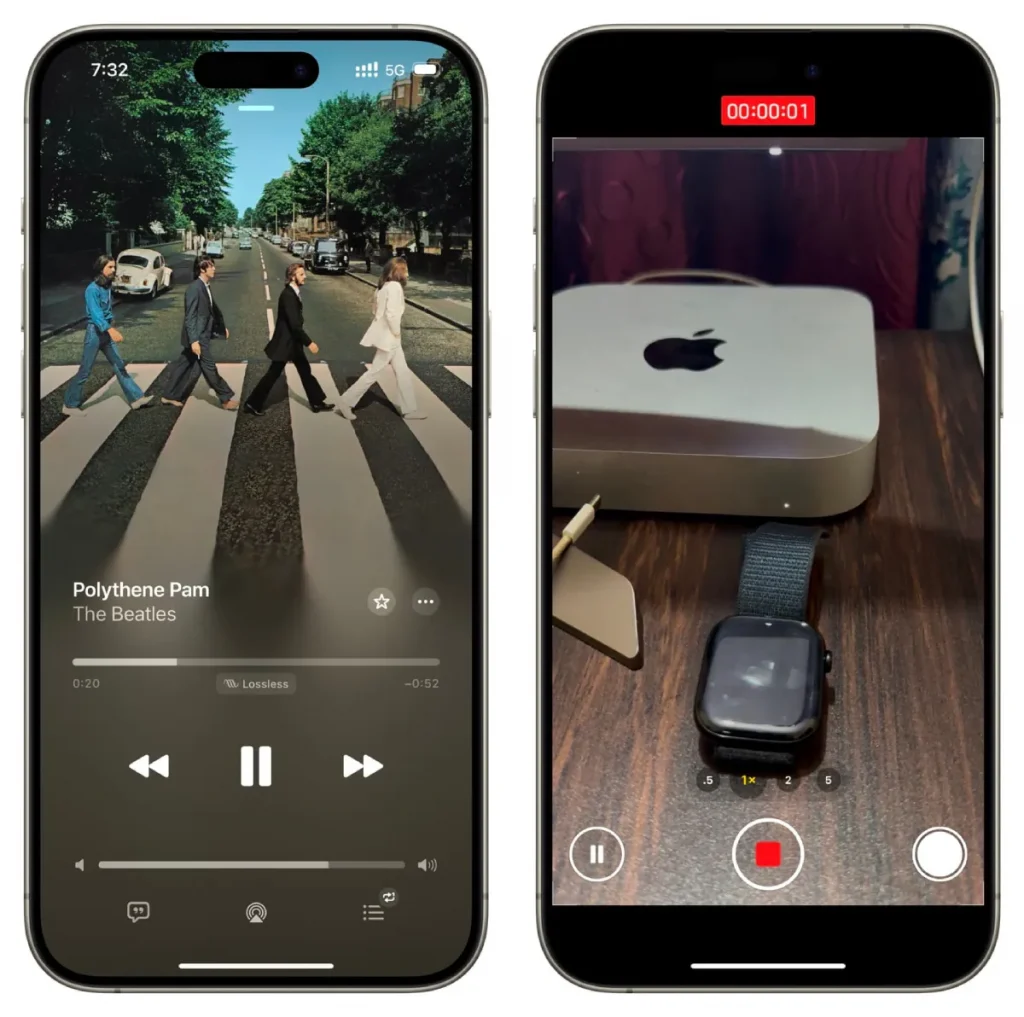 نحوه ضبط همزمان فیلم و پخش آهنگ در آیفون
