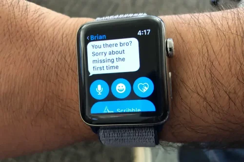 روش جواب دادن پیام در اپل واچ به چه صورت است؟