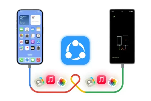 آموزش انتقال فایل از آیفون به اندروید با (Shareit)