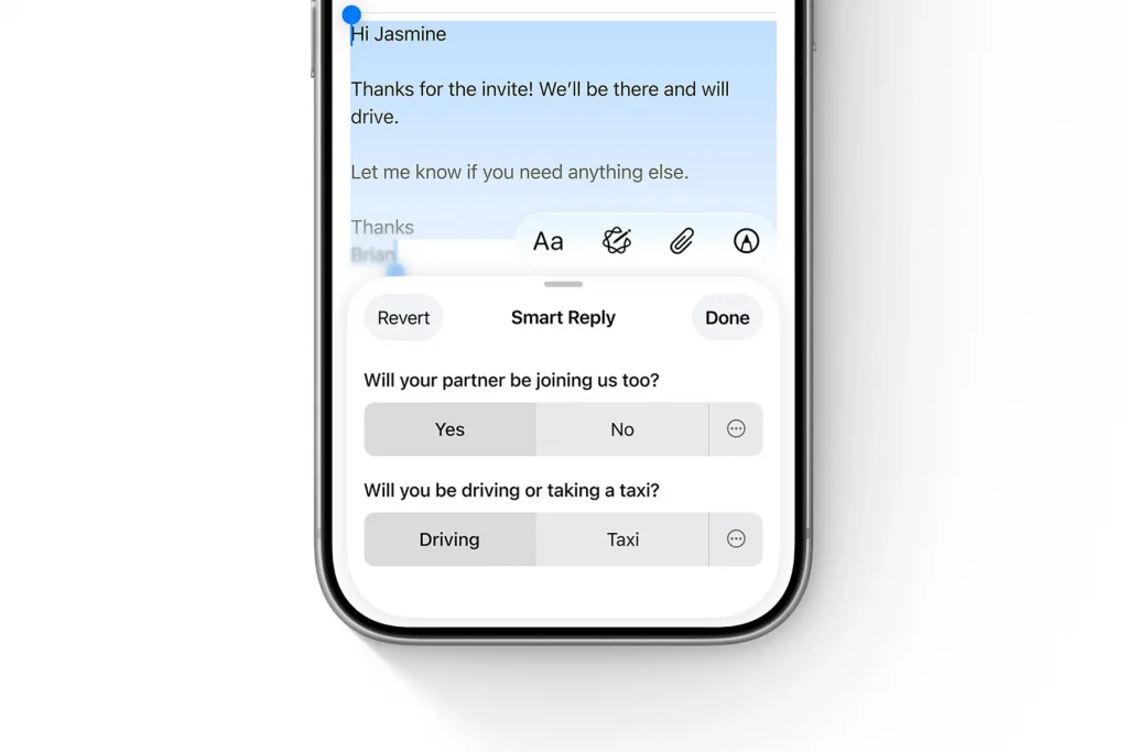 قابلیت ریپلای هوشمند هوش مصنوعی اپل