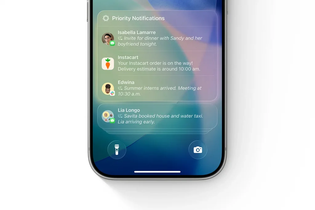 قابلیت خلاصهسازی نوتیفیکیشن هوش مصنوعی اپل
