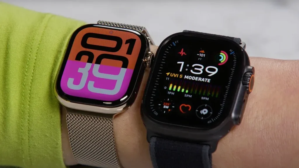 مقایسه اپل واچ اولترا ۲ با اپل واچ سری ۱۰؛ ابعاد و وزن