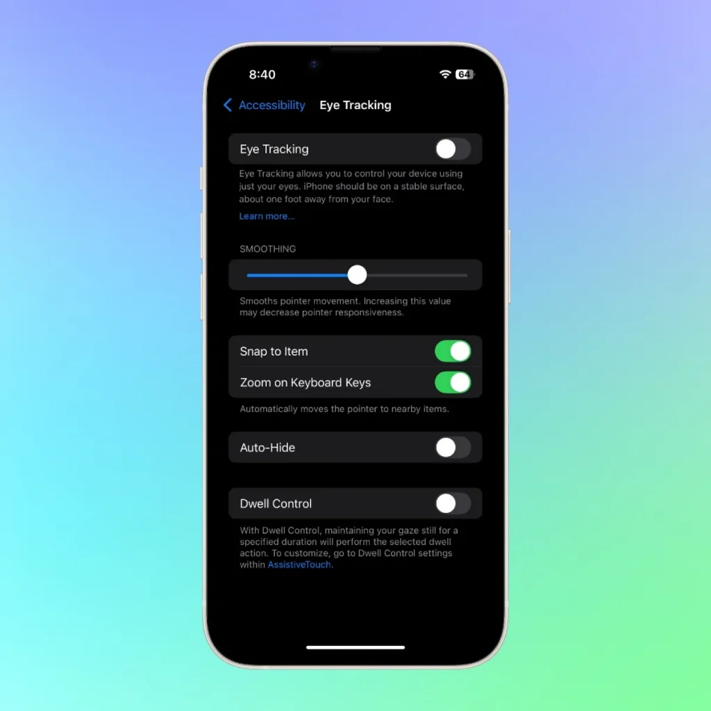 استفاده از قابلیت Eye Tracking برای کارهای روزمره