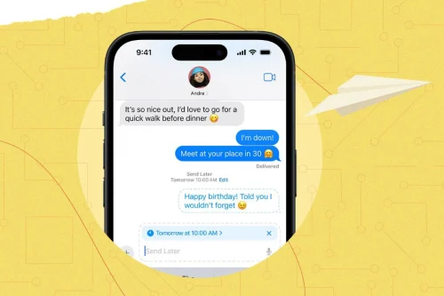 آموزش زمان بندی پیام ها در آی مسیج