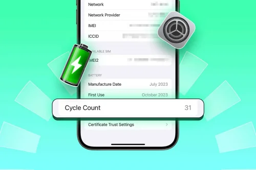 چگونه تعداد شارژ آیفون را بفهمیم؟