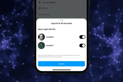 چگونه در آیفون از پیج اینستا خارج شویم؟