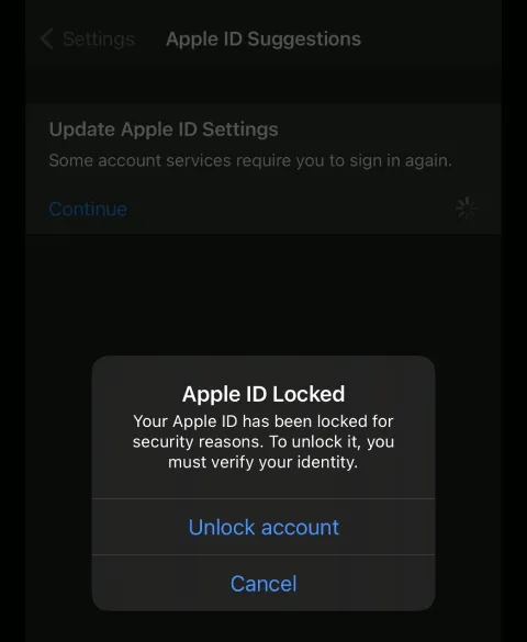 دلیل قفل شدن اپل آیدی
