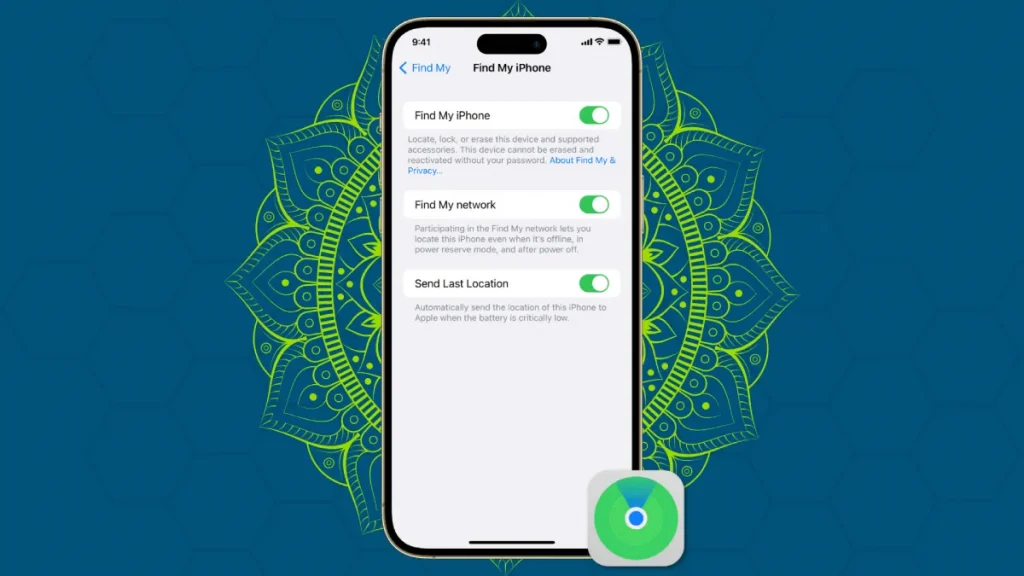 فعالسازی iCloud و Find My iPhone
