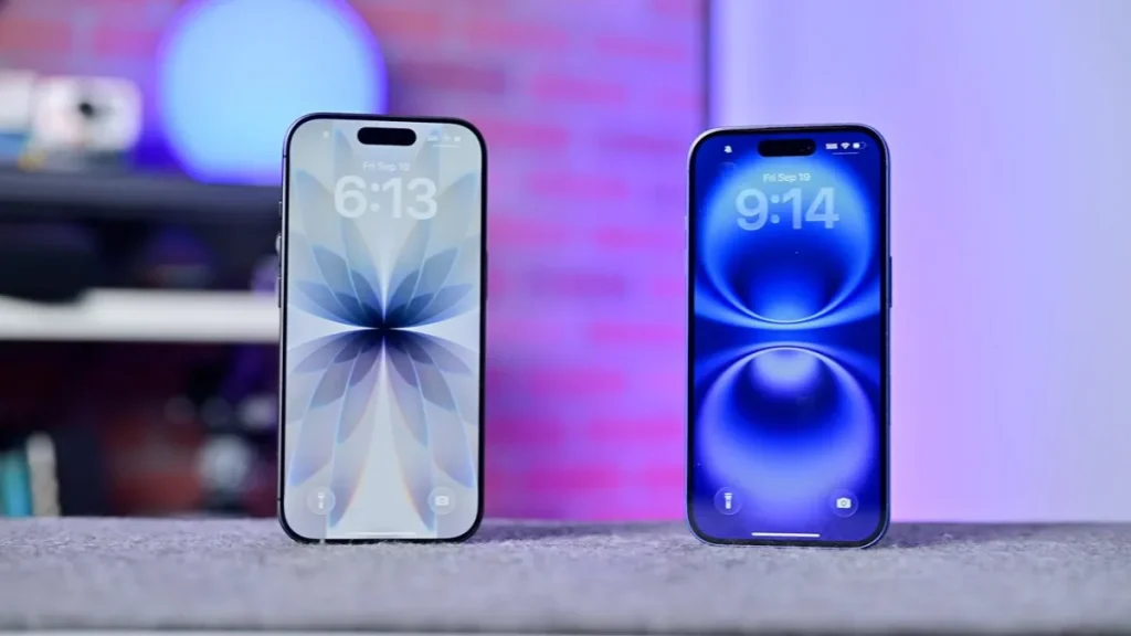 مقایسه آیفون 17 با آیفون 16 از نظر صفحه نمایش