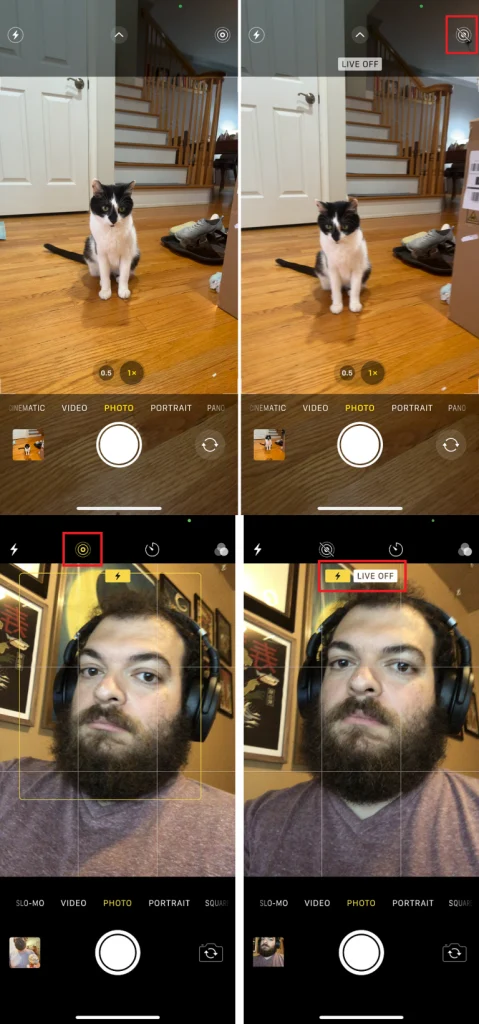نحوه غیرفعال کردن موقت Live Photo در اپلیکیشن دوربین