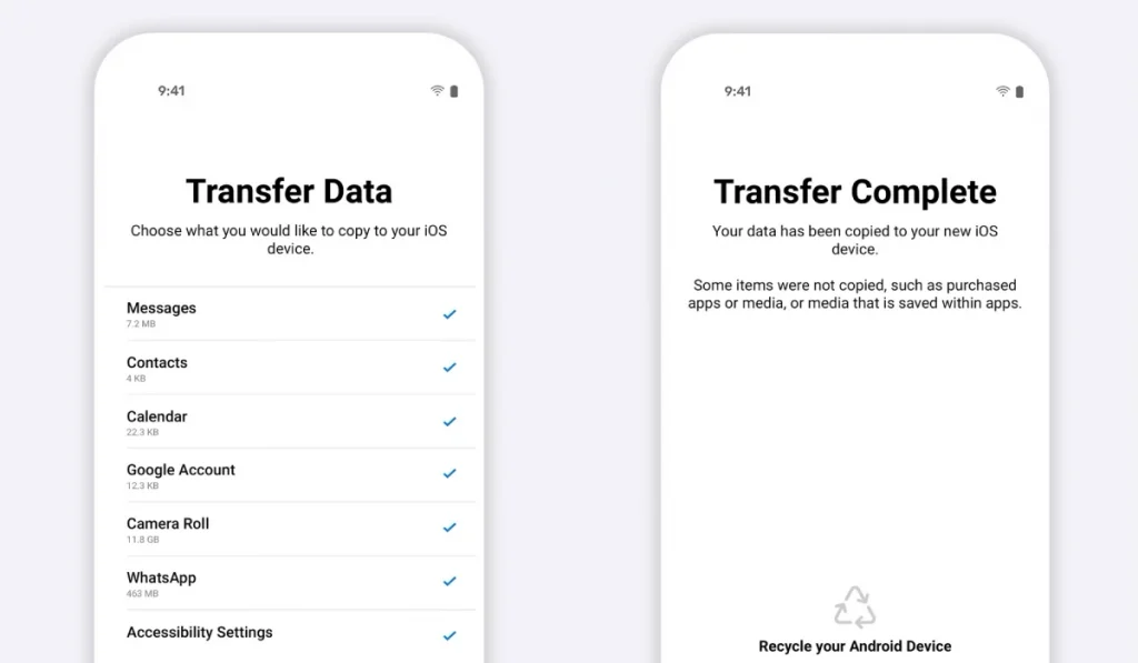 استفاده از اپلیکیشن Move to iOS برای انتقال مخاطبین اندروید به آیفون