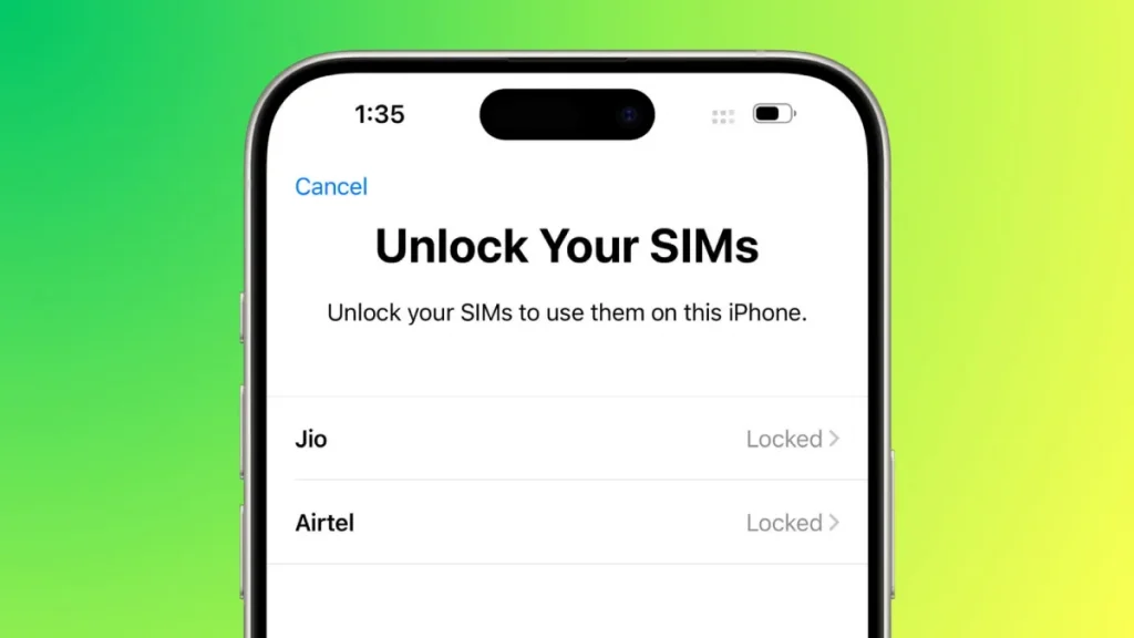روش‌های باز کردن قفل سیم‌ لاک آیفون