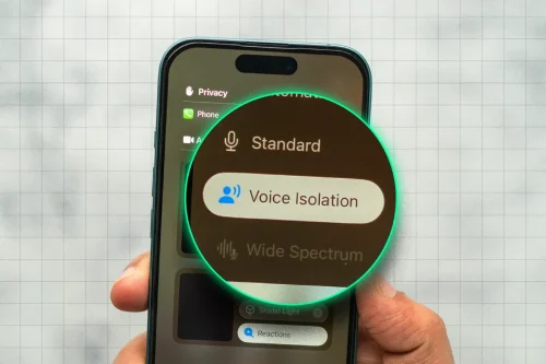 حذف صدای محیط هنگام مکالمه در آیفون