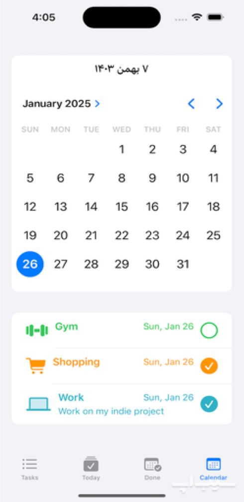 دانلود برنامه Daily Task برای آیفون
