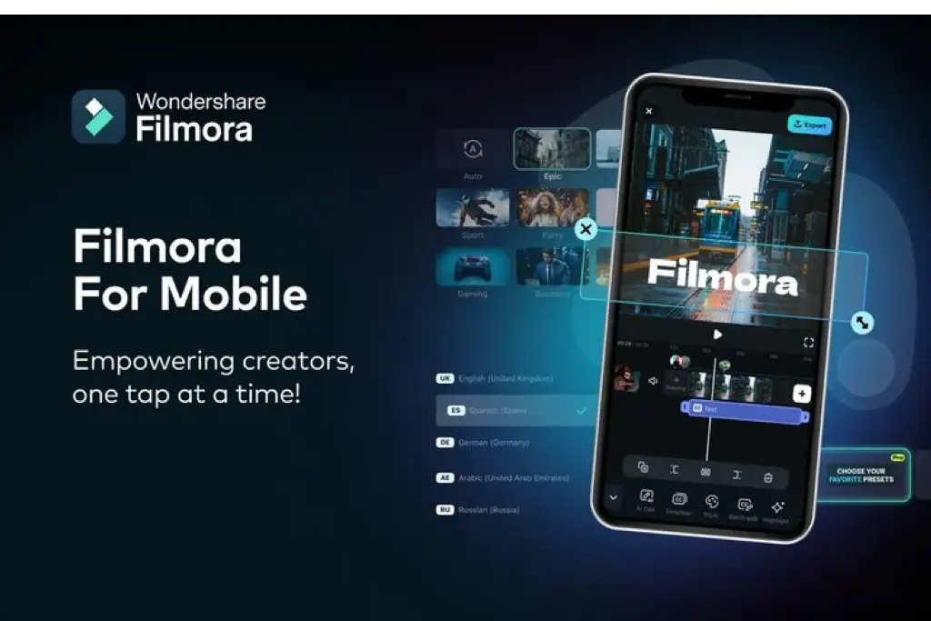 برنامه Filmora برای آیفون