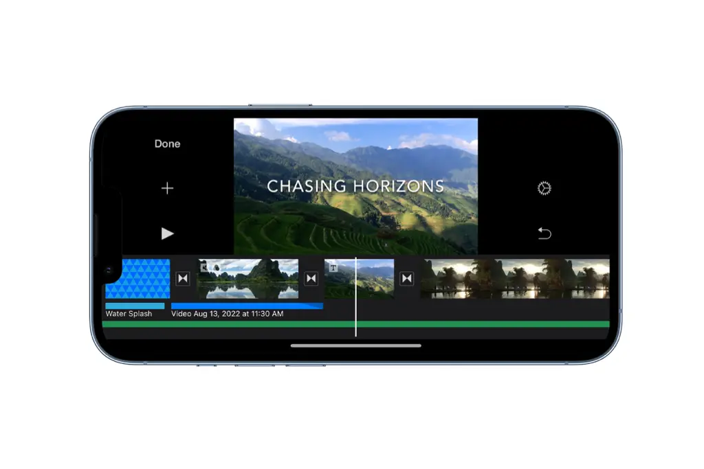 برنامه iMovie برای آیفون