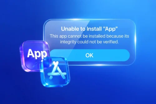 پیام Unable to install یا is no longer available سیب اپ